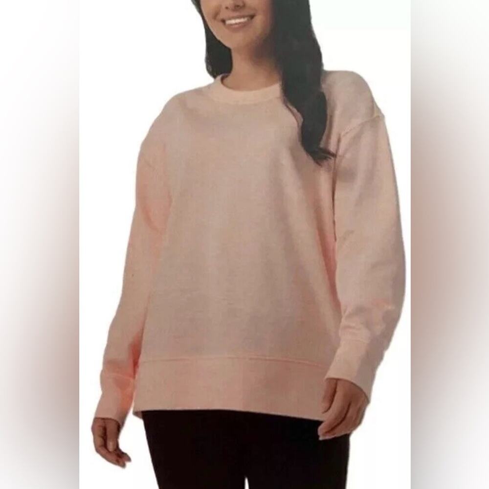 NWT 32 Degrees Women's Fleece Pink Crewneck Pullover S